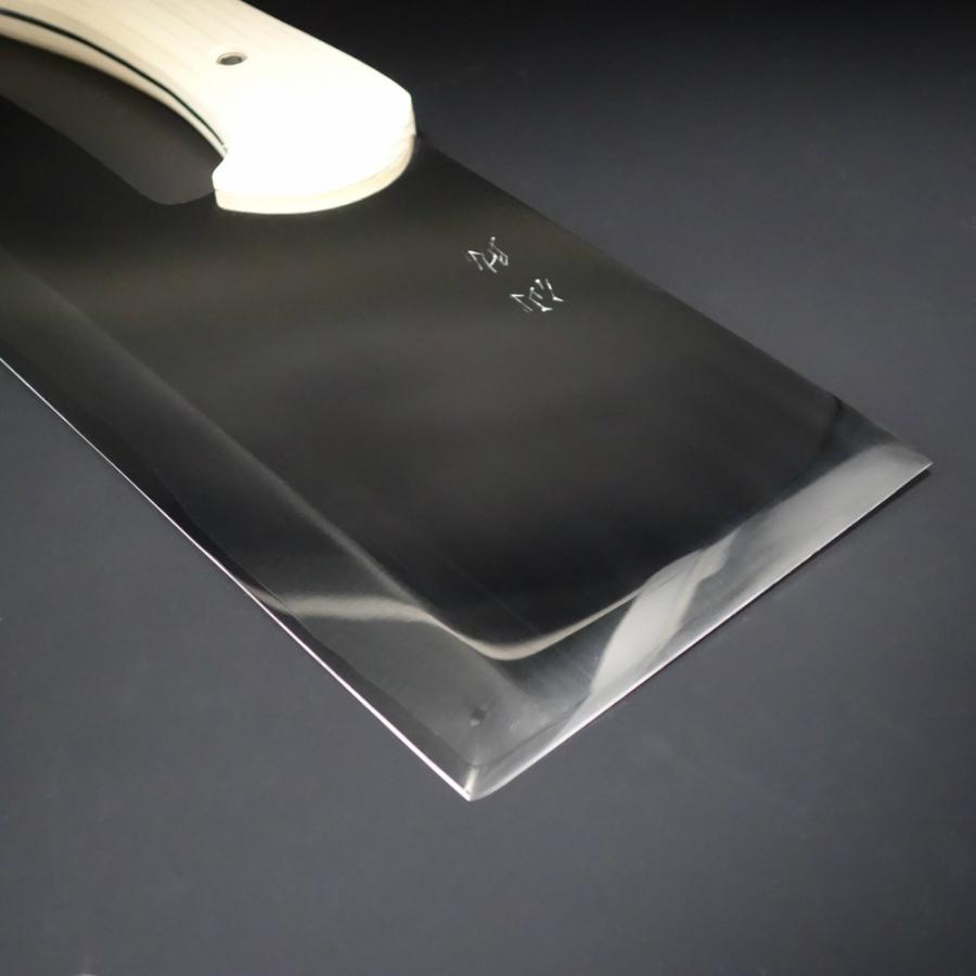 仙助 蕎麦包丁 麺切り包丁 鏡面仕上げ 安来鋼青紙二号 330mm 檜曲柄