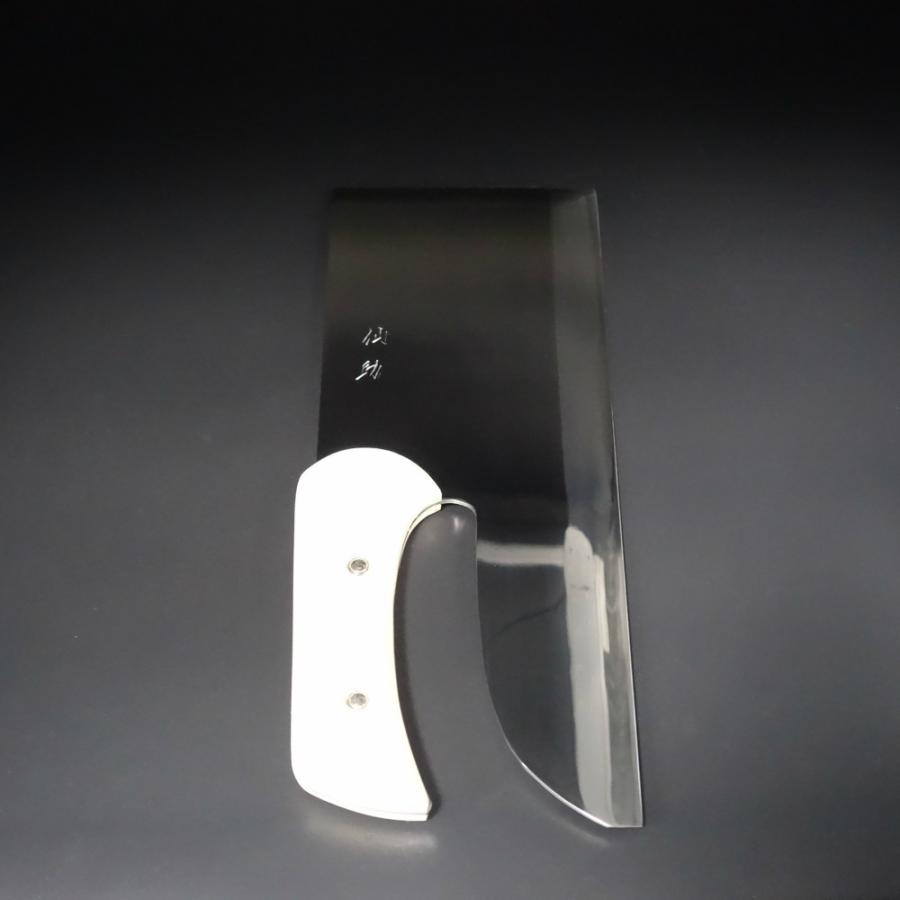 仙助 蕎麦包丁 麺切り包丁 鏡面仕上げ 安来鋼青紙二号 330mm 檜