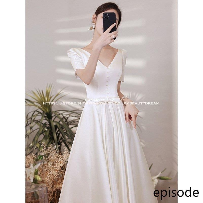 トップ 新入荷 ウェディングドレス ドレス フォーマルドレス 可愛いドレス エレガント パーティードレス 花嫁ロングドレス ワンピース結婚式 二次会 挙式hs6739 Champagne Dissaux Brochot Com