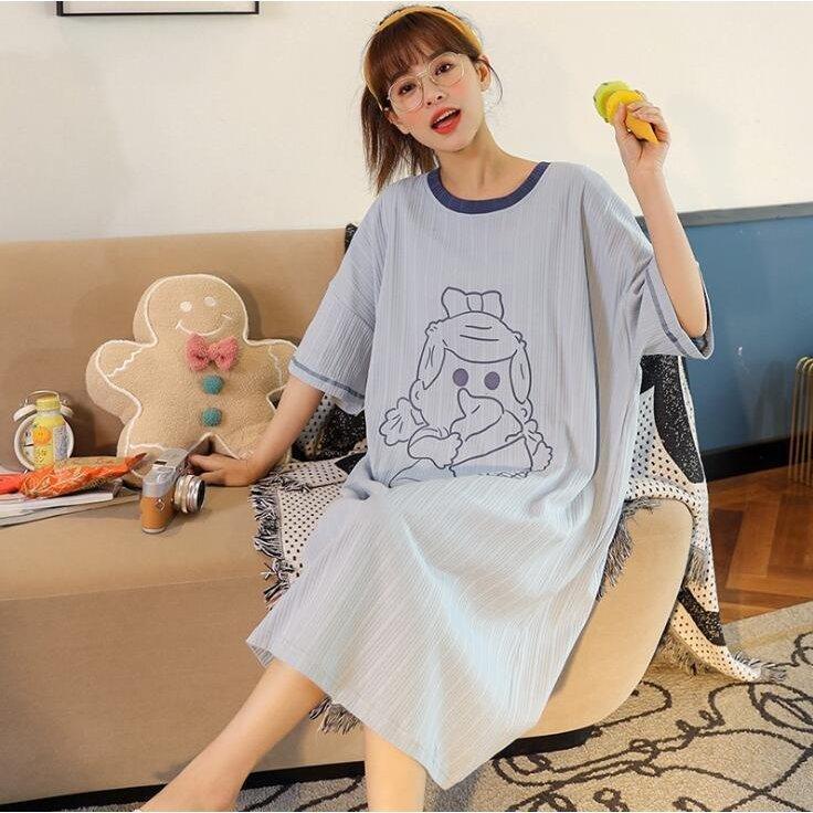 81 以上節約 パジャマ レディース ネグリジェ 夏 春秋 新作 半袖ワンピース カジュアル ルームウェア 大きいサイズ プレゼント フレア ロング丈ワンピ 部屋着 寝巻き ギフト