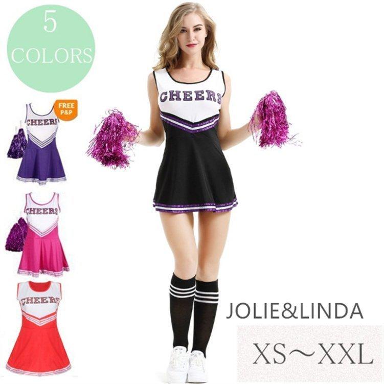 全商品オープニング価格 レディースチアガール 2点セット コスプレ衣装 ダンス衣装 チアリーダー ヒップホップ ダンスウェア 体操服 ワンピース 運動会 応援団ウェア Cisama Sc Gov Br