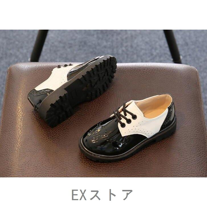 フォーマル 子供 靴 男女兼用 おしゃれ 韓国 ホワイト 16.0cm