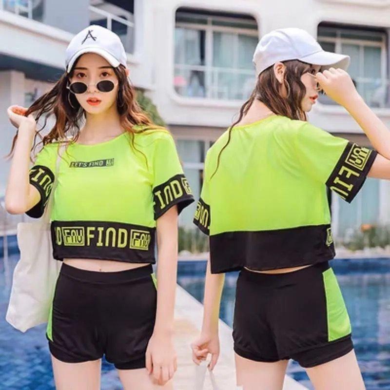 Sale 67 Off ファッション体型カバー 水着 レディース Tシャツ 中学生 高校生 10代 スポーティー 体型カバー 3点セット 学生 少女 小胸にもぴったり 夏 韓国 Praxisfrauendorf De
