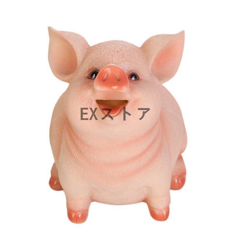 人気定番の 豚さん☆置物☆貯金箱☆特大☆リアル 置物 - www