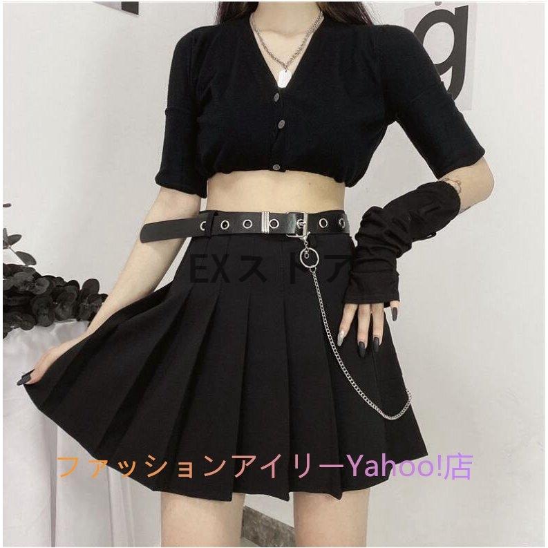 年ベルトチェーンミニスカート韓国 春服 レディース ファッション 原宿ストリート系 病みかわ オルチャン 韓流可愛い Keia45 Exストア 通販 Yahoo ショッピング