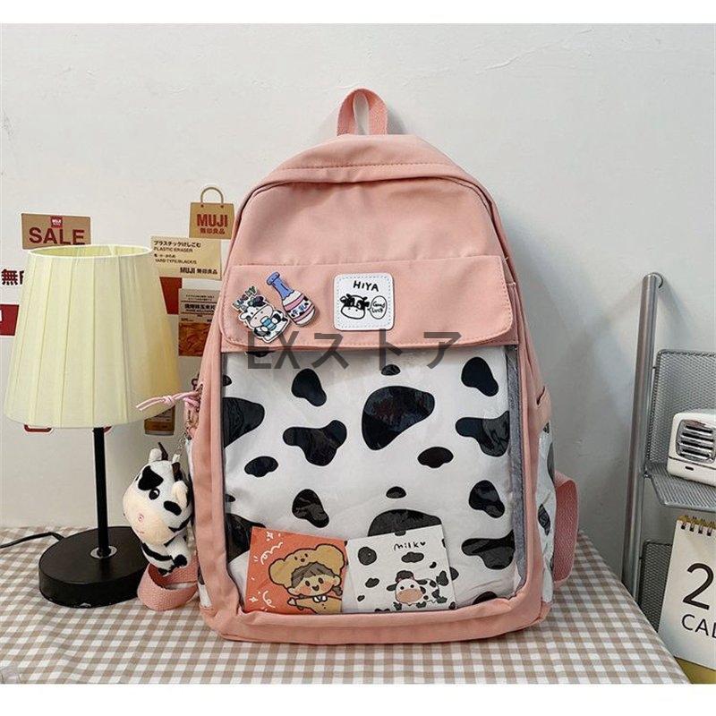 大容量 リュック リュックサック 大きめ おしゃれ デイパック 痛リュック 痛バッグ可愛い 透明ポケット通学 通勤 缶バッチ プレゼント Keieb Exストア 通販 Yahoo ショッピング