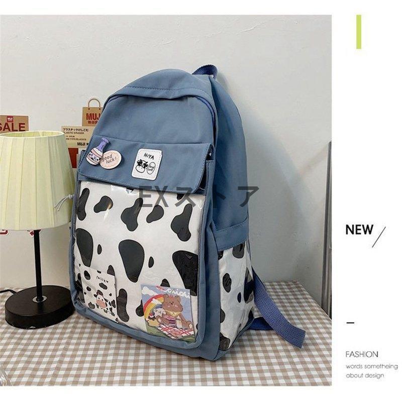 大容量 リュック リュックサック 大きめ おしゃれ デイパック 痛リュック 痛バッグ可愛い 透明ポケット通学 通勤 缶バッチ プレゼント Keieb Exストア 通販 Yahoo ショッピング