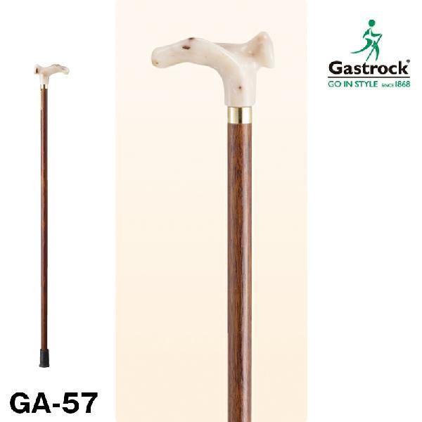 ガストロック 天然木ストレートステッキ ga-57（左手用変形グリップ） 杖 つえ ギフト おしゃれ gastrock 敬老の日 介護 散歩 メンズ 父の日