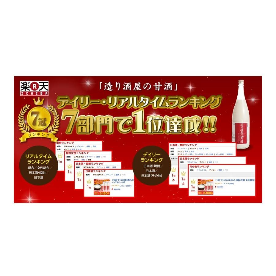 造り酒屋の甘酒 ノンアルコール 米と米麹だけ 砂糖不使用 900ml × 2本 ギフト セット | 遠藤酒造場 | 02