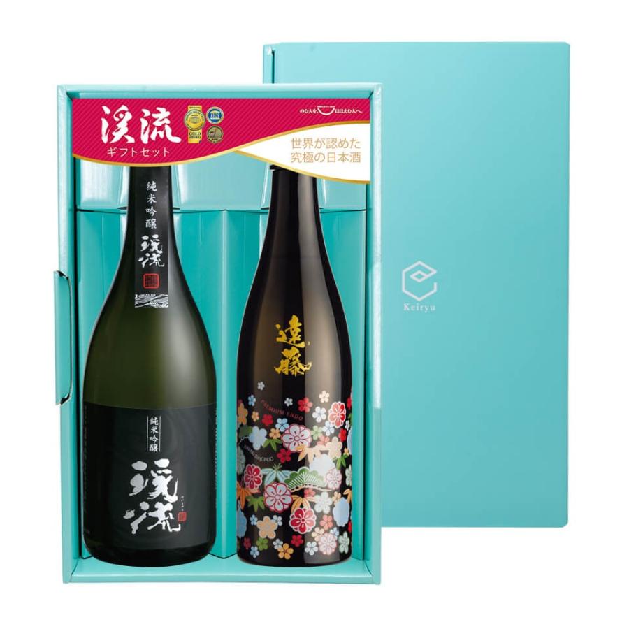 日本酒 遠藤 PREMIUM FLOWER 純米大吟醸 / 純米吟醸 黒ラベル ギフト セット（Yahoo!・遠藤酒造場）
