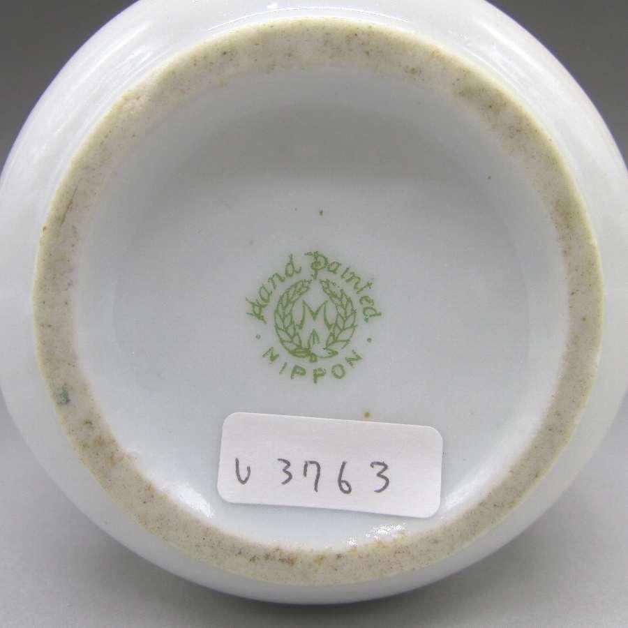 美術、工芸品 オールドノリタケ 稲穂盛上花文花瓶 u3763