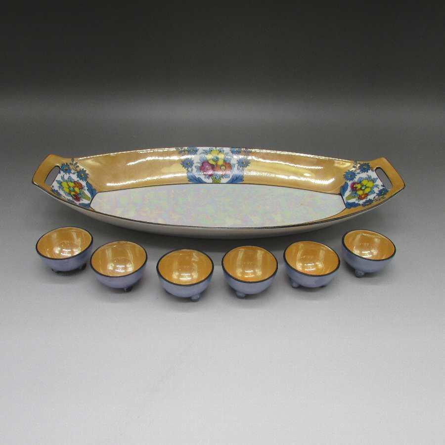 あす楽対応 U5177 アールデコ花文セロリセット オールドノリタケ 送料無料 美術 工芸品 Www Sanjaycomedy Com