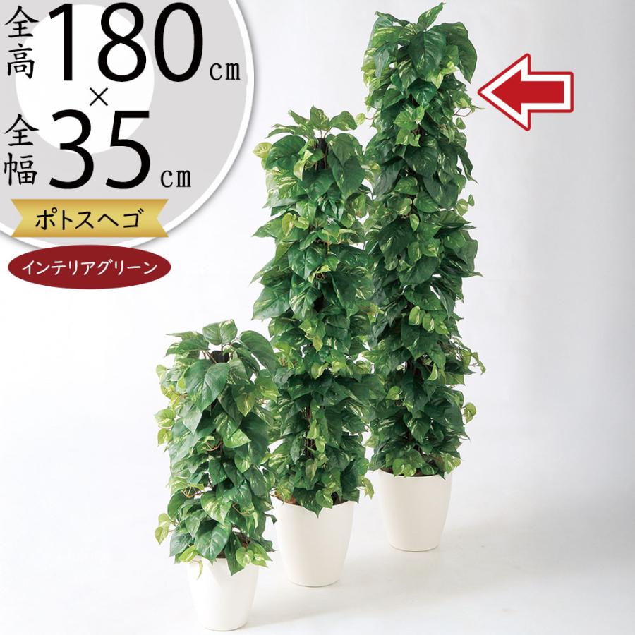 光触媒　人工観葉植物　フェイクグリーン　ジャイアントポトス高さ180センチd 大きな葉 ジャイアント ポトス タワー 180cm (インテリア