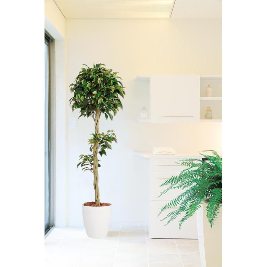 ベンジャミン 人工観葉植物 全高1 5m トピアリー ホワイト鉢 Fst 人工樹木 造花 フェイクグリーン インテリアグリーン tk 人工観葉植物と造花の通販ケイシン 通販 Yahoo ショッピング