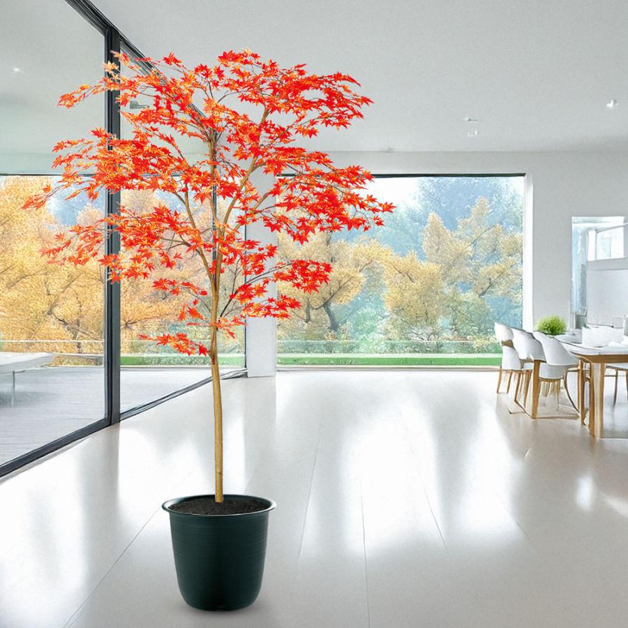 光触媒　人工観葉植物　フェイクグリーン　ヤマモミジ ボウル RED もみじ モミジ 紅葉 おしゃれ インテリアグリーン フェイクグリーン