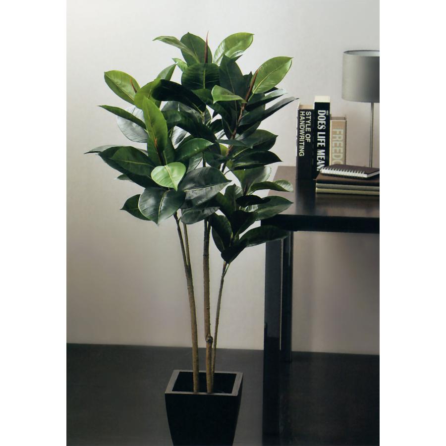 観葉植物 おしゃれ 人気 インテリアグリーン ゴムの木 人工観葉植物