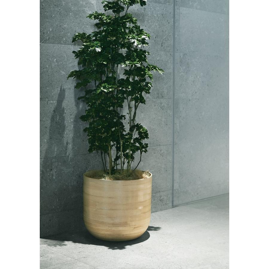 鉢カバー プランター カバー おしゃれ 大型 人気 観葉植物 インドアグリーン 園芸鉢 家具 インテリア 高級感 ナチュラル 竹製 防水インナー付 アルマ ユー M35の画像
