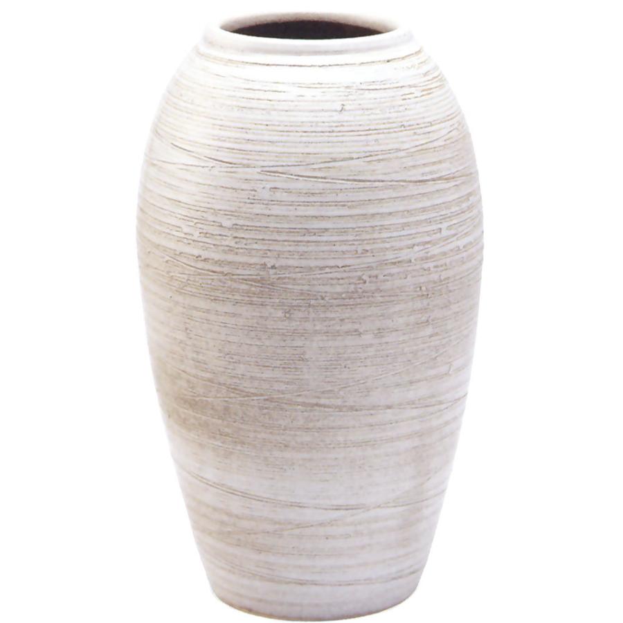 信楽焼 花瓶 花器 白窯変手桶花入 陶器 花入 花瓶 陶器 白