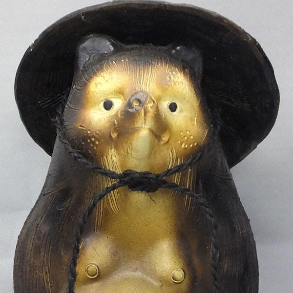 信楽焼 たぬき 狸 置き物 インテリア オブジェ 家具 陶器 商売繁盛