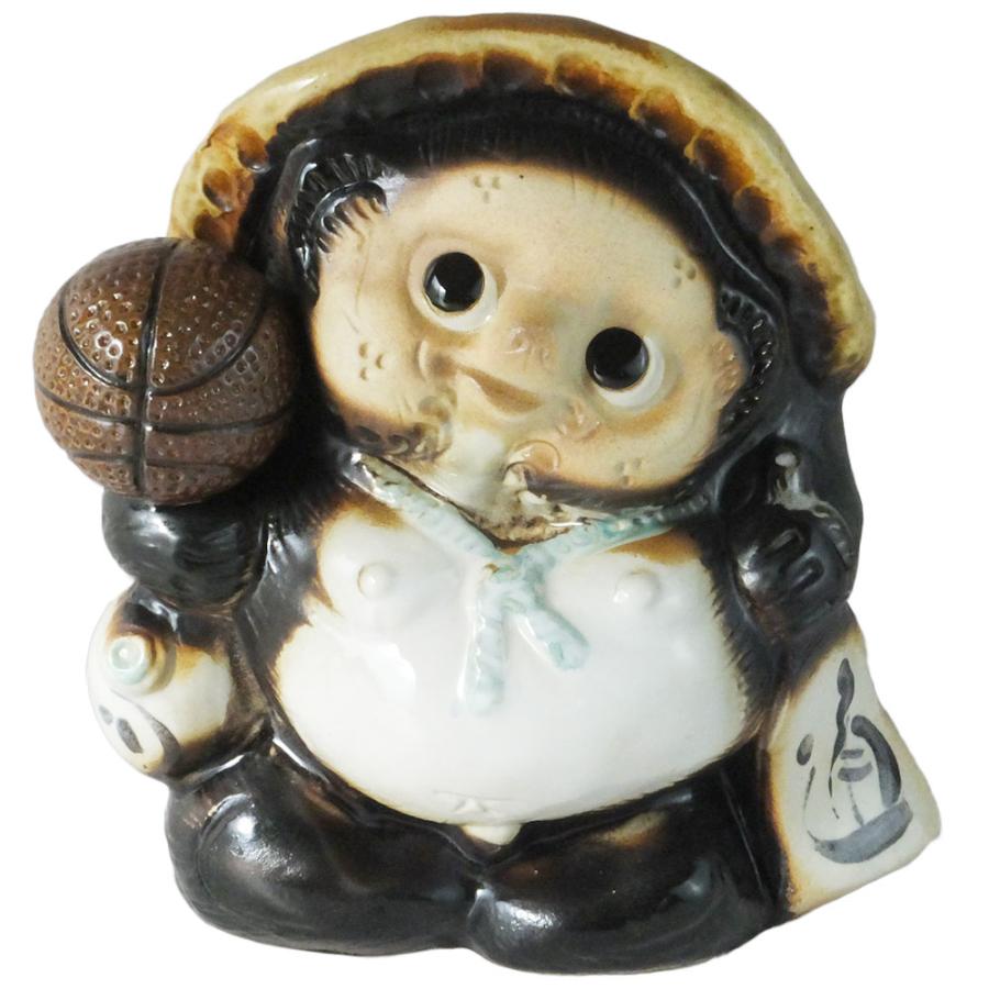 値下！【現状品】狸　たぬき　置物 信楽焼 たぬき 置物たぬきの置物 狸 タヌキ 白色 黄色 玄関先 開店祝い