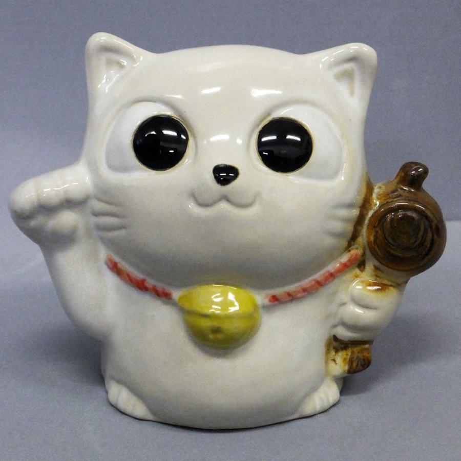 大人気 白猫 シロネコ 白ねこ 白ネコ 日本製 信楽焼 おしゃれ 招き猫