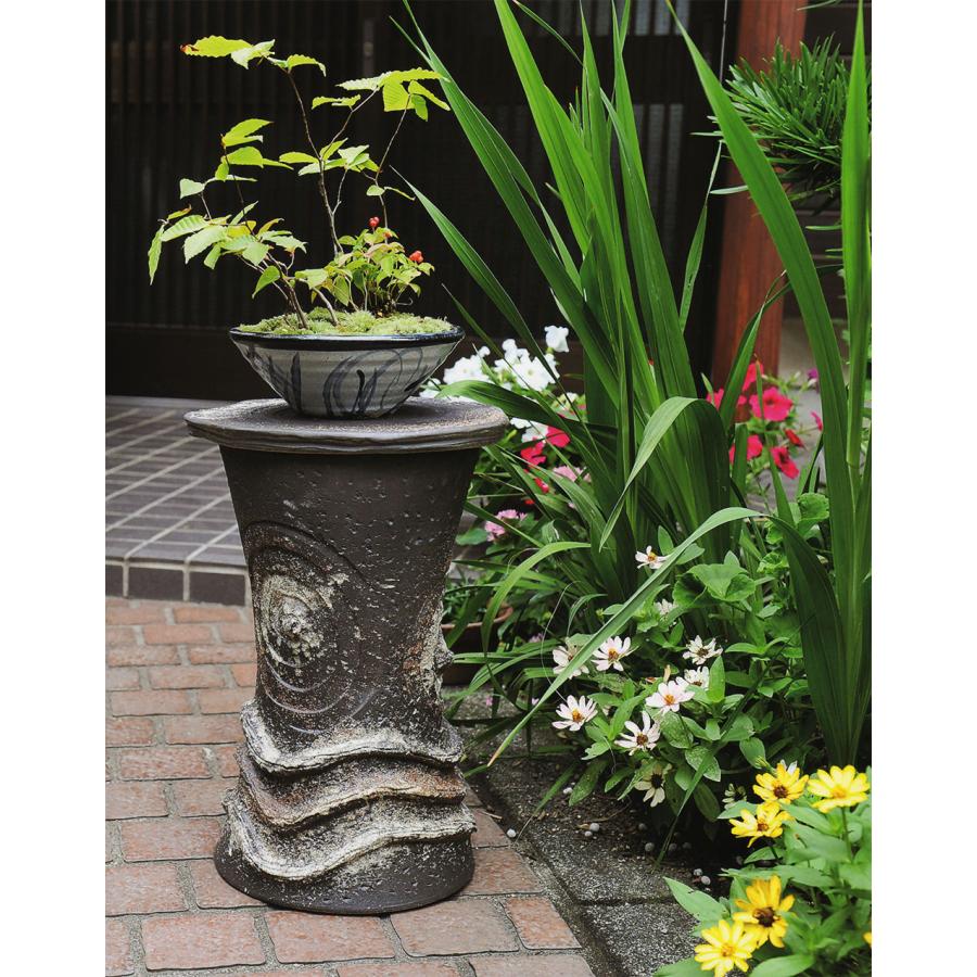 信楽焼 花台 高さ21cm 8af98af432d6931b3a39bc14878dda