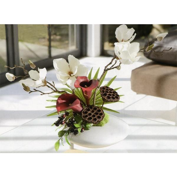 マグノリア 造花 木蓮 モクレン おしゃれ 人気 リアル 人工観葉植物