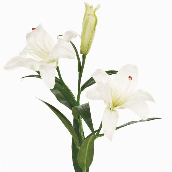 カサブランカ 造花 全長63cm 2本セット 百合 ユリ ゆり リリー アーティフィシャルフラワー 人工観葉植物 K 4122 Fm4124 人工観葉植物と造花の通販ケイシン 通販 Yahoo ショッピング