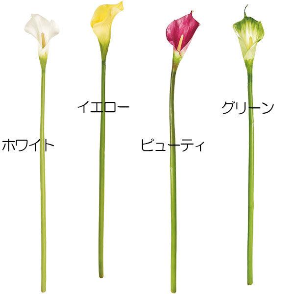 カラー カラーリリー 造花 おしゃれ ホワイト 白 イエロー 黄