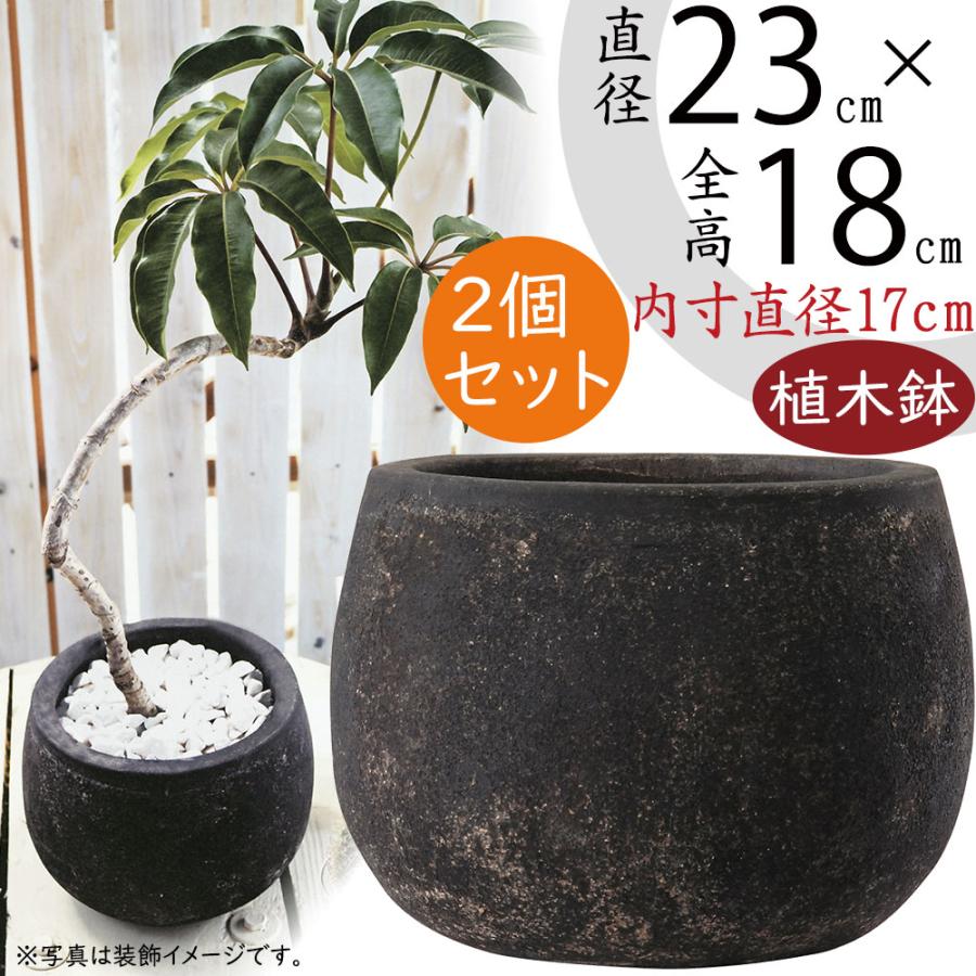 引き取り可 テラコッタ 陶器 鉢 大型 15号？ 黒 グレー 観葉植物 穴 木 植木鉢 テラコッタ おしゃれ プランター 人気 おすすめ 観葉植物
