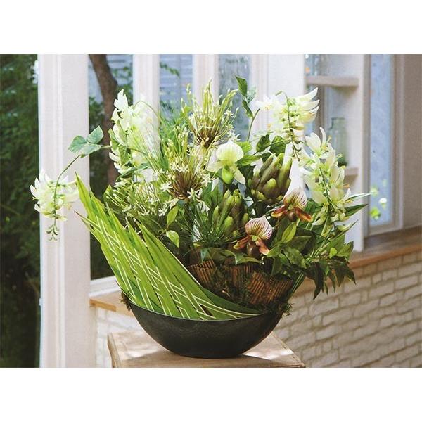 フラワーベース おしゃれ 花器 花瓶 プラベオーバル M 幅39cm 4 フラワーベース おしゃれ 花器 花瓶 プラベオーバル M 幅39cm 4
