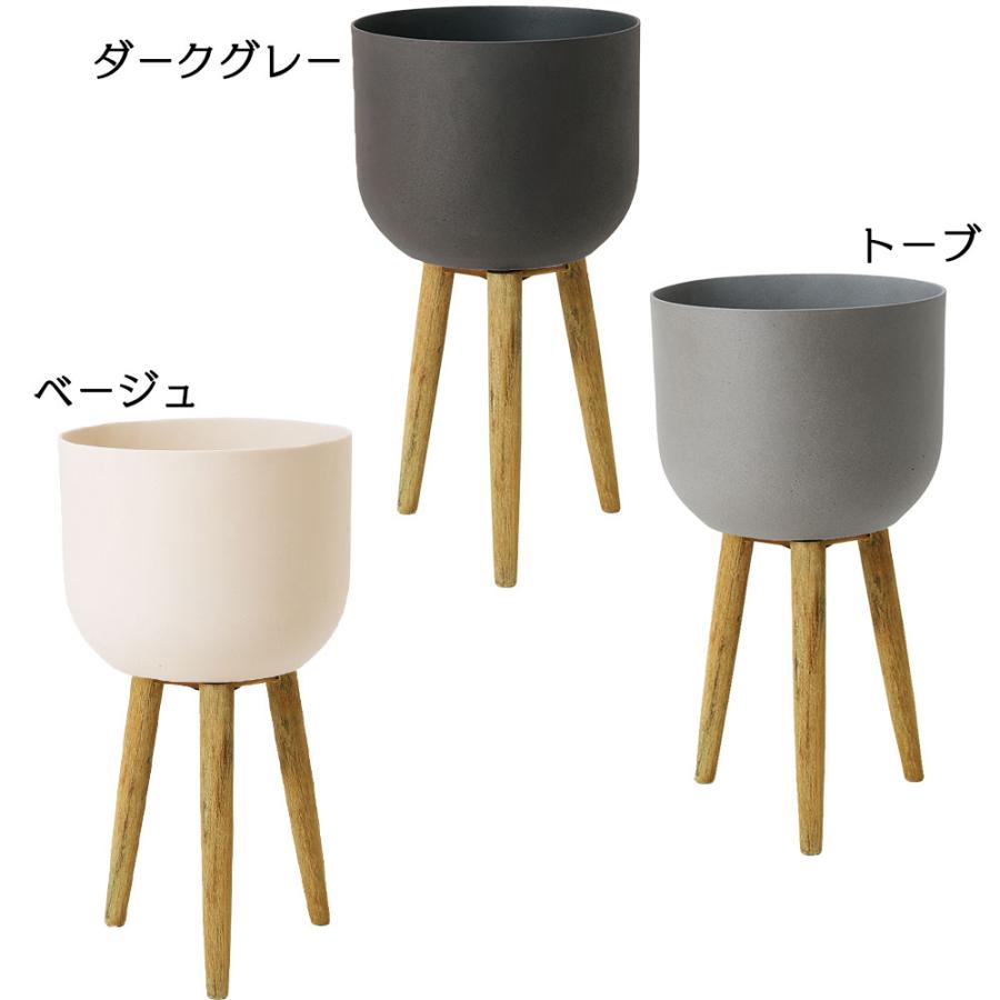 鉢カバー おしゃれ 大型 人気 プランターカバー スタンド付き 脚付き