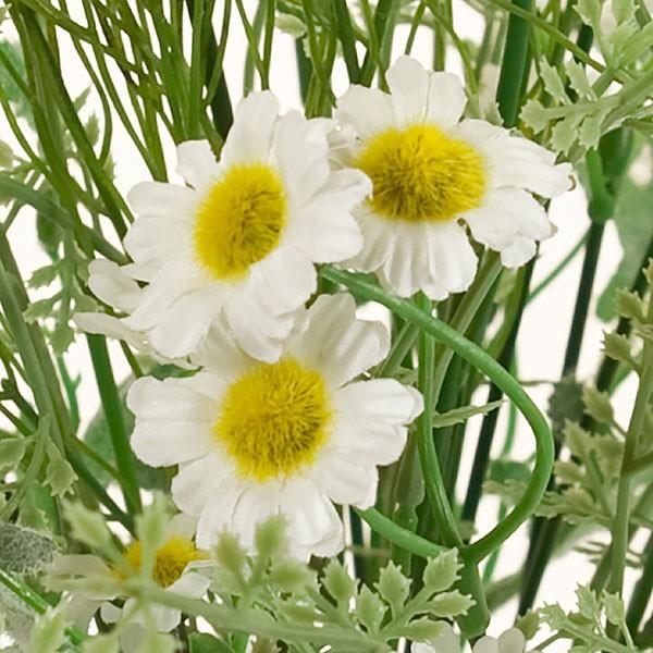 造花 カモミールブーケ 全長48cm 花束 人工観葉植物 花材 フラワーアレンジメント Kd F19m1863 人工観葉植物と造花の通販ケイシン 通販 Yahoo ショッピング
