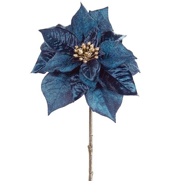 ポインセチア ブルー 造花 全長45cm 5本セット 人工観葉植物 アーティフィシャルフラワー Kd F19x1401 10 人工観葉植物と造花の通販ケイシン 通販 Yahoo ショッピング