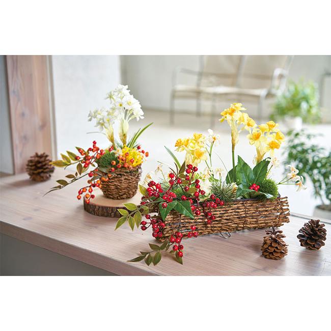 南天 造花 おしゃれ 人気 リアル 人工観葉植物 アーティフィシャル