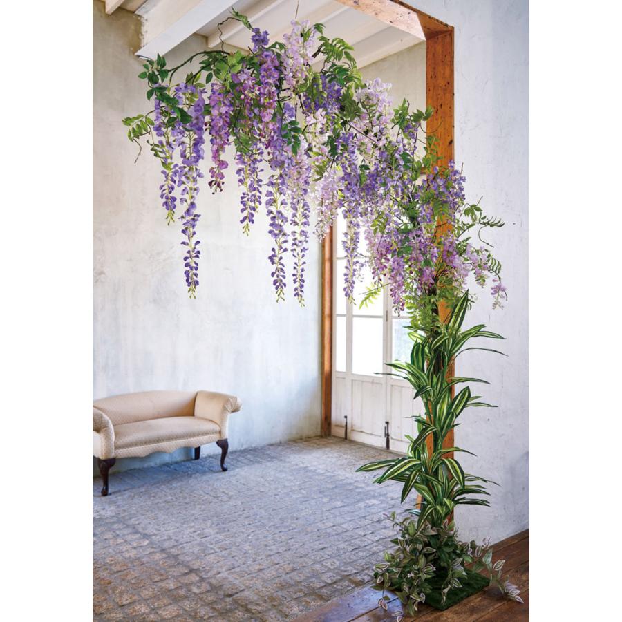フジ 造花 全長135cm 野田藤 紫藤 ふじ 藤 ウィステリア 人工観葉植物 花材 フラワーアレンジメント K 3416 Kd Fm3416 17 人工観葉植物と造花の通販ケイシン 通販 Yahoo ショッピング