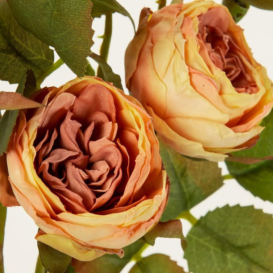 バラ 造花 全長43cm 2束セット 1束3本×2束(ローズ ばら 薔薇 アーティフィシャルフラワー アレンジ ギフト)|keishin|02