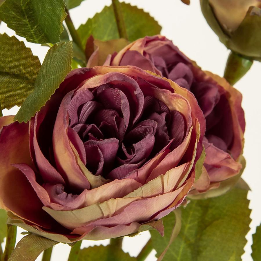 バラ 造花 全長43cm 2束セット 1束3本×2束(ローズ ばら 薔薇 アーティフィシャルフラワー アレンジ ギフト)|keishin|03