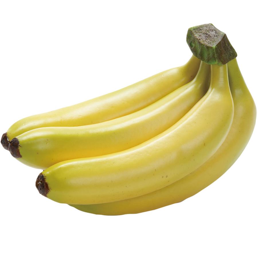 食品サンプル バナナ ばなな リアル フェイクフード 果物 フルーツ 造花 人気 おすすめ 小物 雑貨 模型 インテリア 本物そっくり ディスプレイ 5本房 22cm｜keishin｜02
