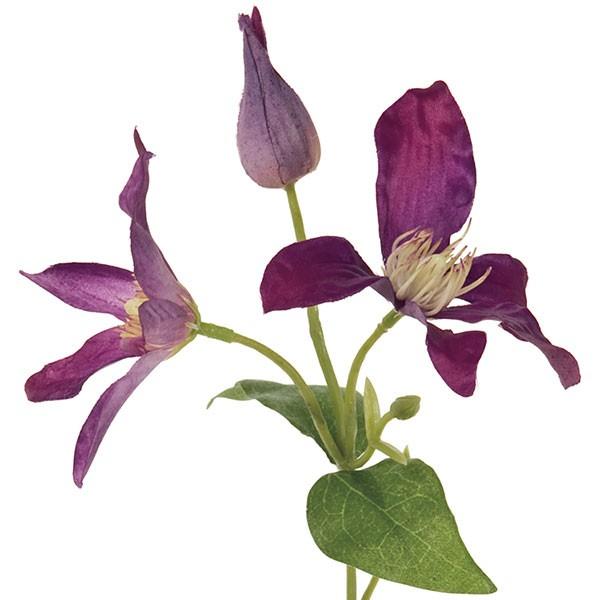 造花 クレマチス 全長25cm 5本セット 鉄線 テッセン つる性植物 ツル 人工観葉植物 花材 アレンジメント Kd Fm59 人工観葉植物と造花の通販ケイシン 通販 Yahoo ショッピング