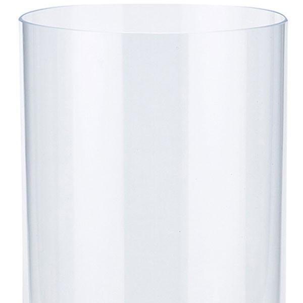 日本製 ガラス花器 シリンダー 全高35cm×直径15cm 透明 クリア 硝子 