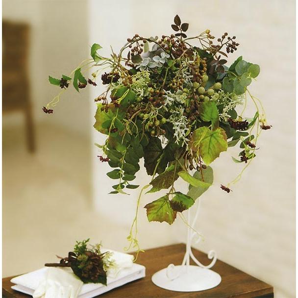 ブーケスタンド おしゃれ ホワイト 白 フラワーベース 花器 人気 台