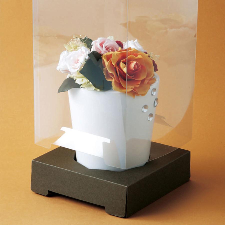 Baccarat クリア花瓶 オリジナルボックス付き クリアケース 透明 ボックス 箱 パッケージ おしゃれ ラッピング 包装