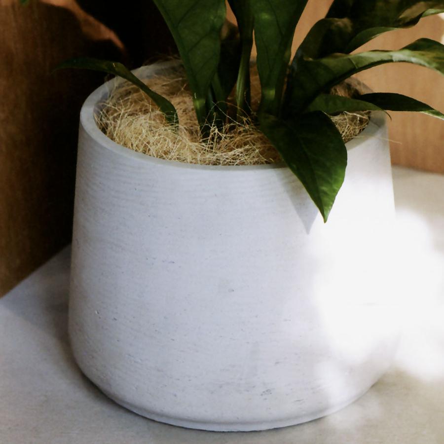 【インテリア/鉢カバー】 中型 プランターカバー 植木鉢 オフホワイト 鉢カバー おしゃれ 大型 プランター 観葉植物 人気 おすすめ 室内 屋内