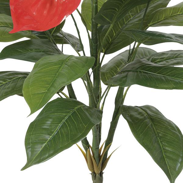 屋外対応 アンスリウム ブッシュ 全長63cm 2本セット 造花 アンスリューム 人工観葉植物 おしゃれ アレンジ Kw Bp 1416 人工観葉植物と造花の通販ケイシン 通販 Yahoo ショッピング