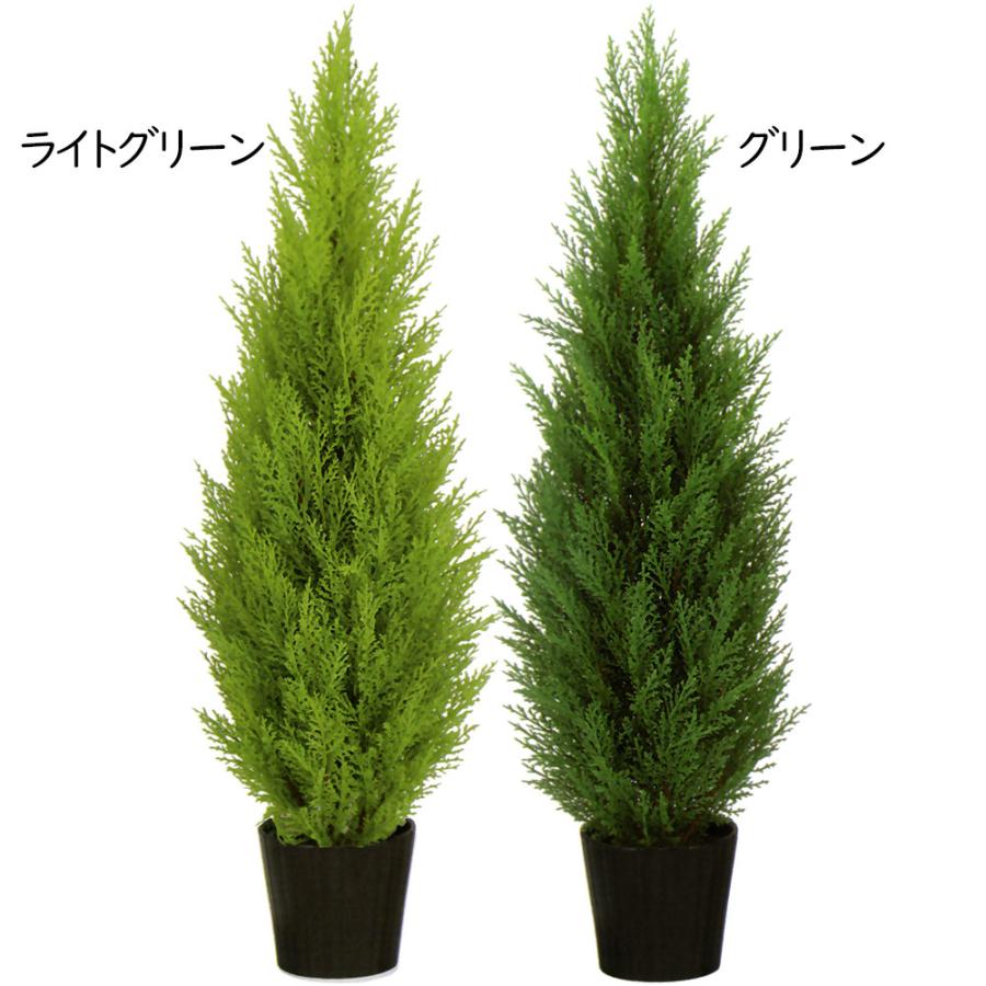 ゴールドクレスト コニファー インテリアグリーン 屋外用 おしゃれ 人気 リアル フェイクグリーン 観葉植物 ギフト 新築 開店祝い お庭 テラス バルコニー 90cmの画像