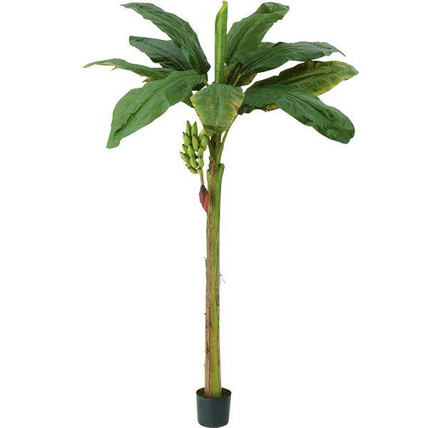 観葉植物 インテリアグリーン 大型 全高2.4m バナナの木 おしゃれ フェイクグリーン 造花 インテリア 芭蕉の木 :letr7616