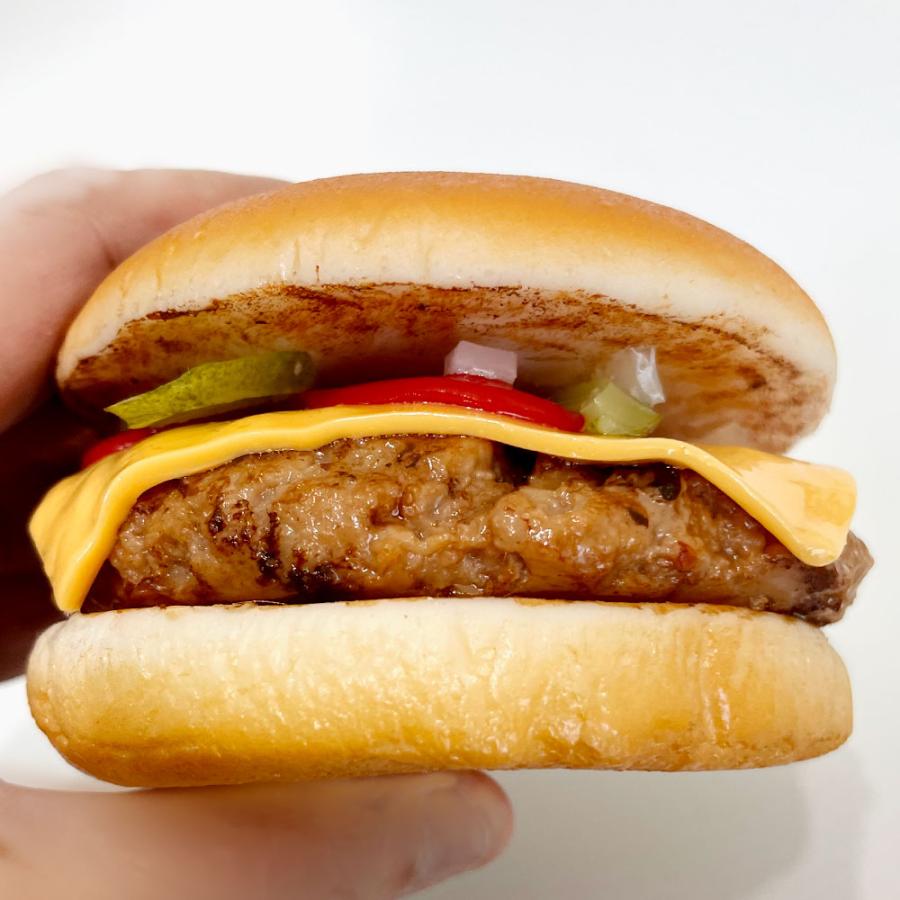 食品サンプル チーズバーガー 国産品 ハンバーガー リアル フェイク