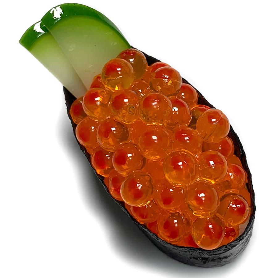 食品サンプル お寿司 いくら 国産品 幅6cm フェイクフード 握り寿司 スシ おすし sushi 日本製 made in japan イクラ ...