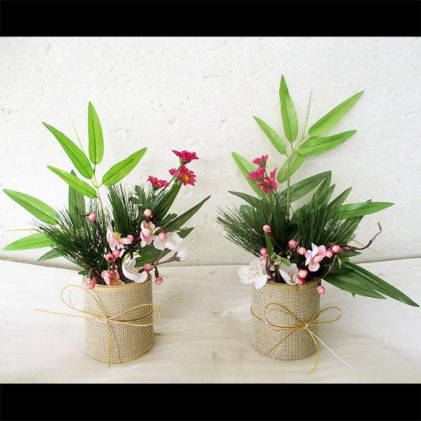 ミニ 門松 松竹梅 人工観葉植物 全高28cm 2個セット 造花 フェイクグリーン インテリアグリーン 卓上 小型 正月飾り Nb Mini Kd1 人工観葉植物と造花の通販ケイシン 通販 Yahoo ショッピング